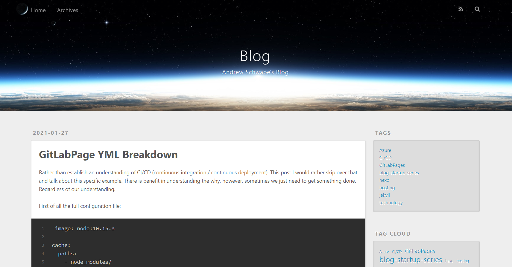 Initial hexo theme