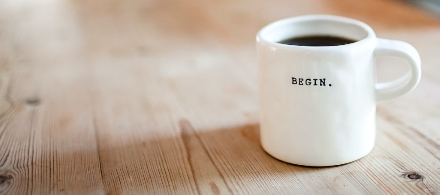 a cup of coffee on desk