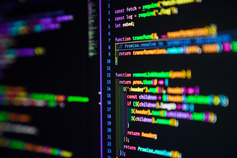 javascript code on screen
